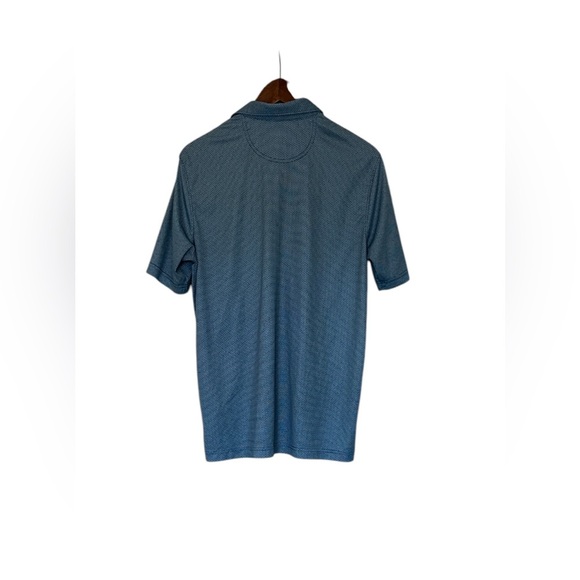 GREG NORMAN Golf Polo Shirt; 3 BUTTON CLASSIC SHARK PIQUE in Blue Size: M - Picture 4 of 7